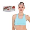 Women's Sports Headband with Spaceship Illustration view 3