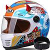 Kids' Motorcycle Helmet, Lightweight Full-Face Helmet, Ages 5–14, 52–56 cm, A1 view 1