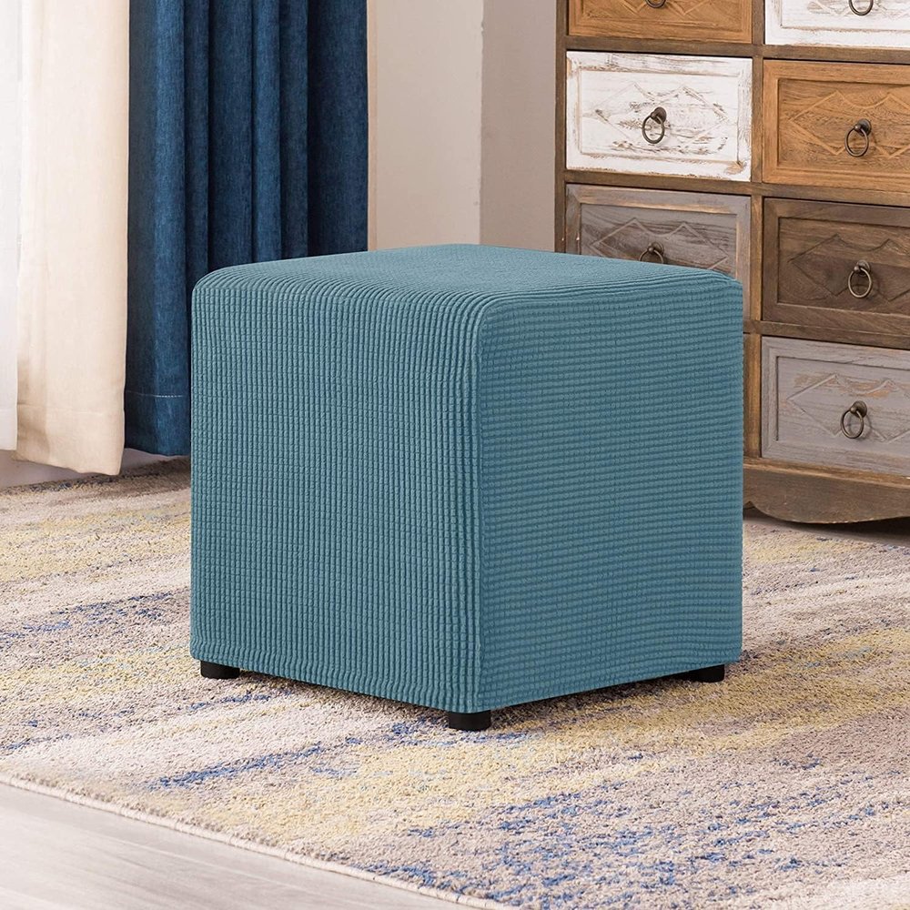 SDNAM Square Stretch Ottoman Cover, 40 x 35 cm