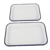 Happyyami 2-Piece Rectangular Enamel Cake Pan Set view 1