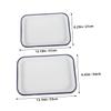 Happyyami 2-Piece Rectangular Enamel Cake Pan Set view 2