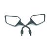PRFGSGVBV Side Rearview Mirrors, 2 Pairs, 10 mm, Foldable Round Mirrors for Scooters, Motorcycles, Bicycles and Motocross view 1