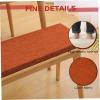 Waterproof Orange Bench Cushion, Linen Cover, 145 x 55 x 3 cm view 2
