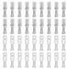 YINETTECH 100-Piece 2.8 mm Female Crimp Connectors, Flat Spade Terminals, Silver view 1