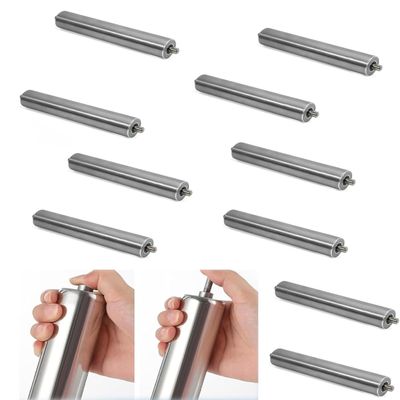 Gear Replacement Tube for Home Built Rock Tumbler, 2 in Diameter Conveyor Roller, 10 Pieces, 7.7 in Long