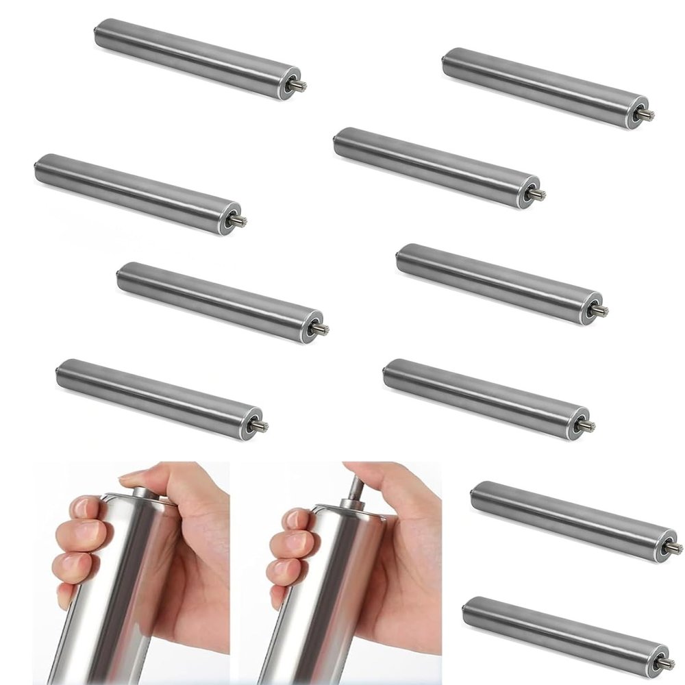 Gear Replacement Tube for Home Built Rock Tumbler, 2 in Diameter Conveyor Roller, 10 Pieces, 7.7 in Long