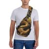 ULKMFFCF Yellow Dragon Crossbody Sling Bag for Men and Women view 2