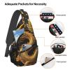 ULKMFFCF Yellow Dragon Crossbody Sling Bag for Men and Women view 4