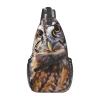 ULKMFFCF Owl Print Crossbody Sling Bag for Men and Women, Black view 1
