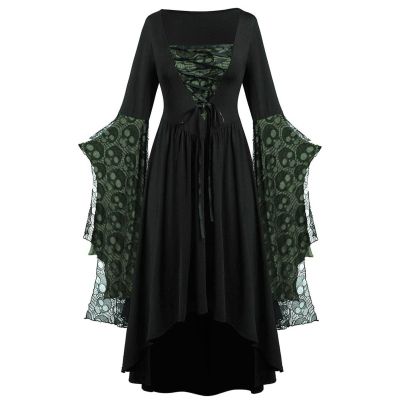 Women's Black Gothic Halloween Costume Dress