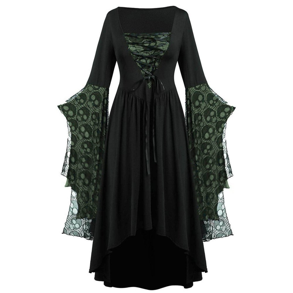 Women's Black Gothic Halloween Costume Dress
