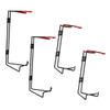 Black Steel Wall Mounts for Fire Extinguishers, 4-Pack view 1
