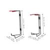 Black Steel Wall Mounts for Fire Extinguishers, 4-Pack view 2