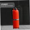 Black Steel Wall Mounts for Fire Extinguishers, 4-Pack view 3