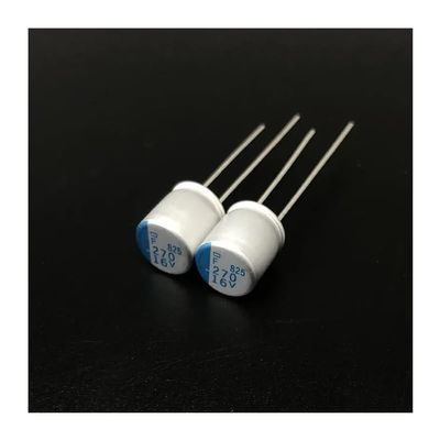 LLBOGRGGN 270µF 16V NCC PSF Series Solid Capacitor, 8×8 mm