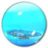 Maldives Refrigerator Magnet, Glass Travel Souvenir view 1