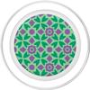 Green Jade Lavender Floral Circle Batik Moroccan Pattern PopSockets PopGrip for MagSafe view 2