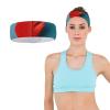 Women's Sports Headbands with Red Feather Print for Fitness and Running view 3