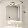 WLCNYL LED Bathroom Mirror Medicine Cabinet with Storage, Anti-Fog, 3-Color Lighting view 2
