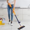 Large Flat Mop with 6 Mop Pads, Rotating Head and Squeegee view 3