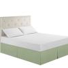 HESHUWEN Elastic Wrap-Around Bed Skirt, Navy, 99 x 190 cm view 2