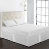 HESHUWEN Elastic Wrap-Around Bed Skirt, Navy, 99 x 190 cm view 3