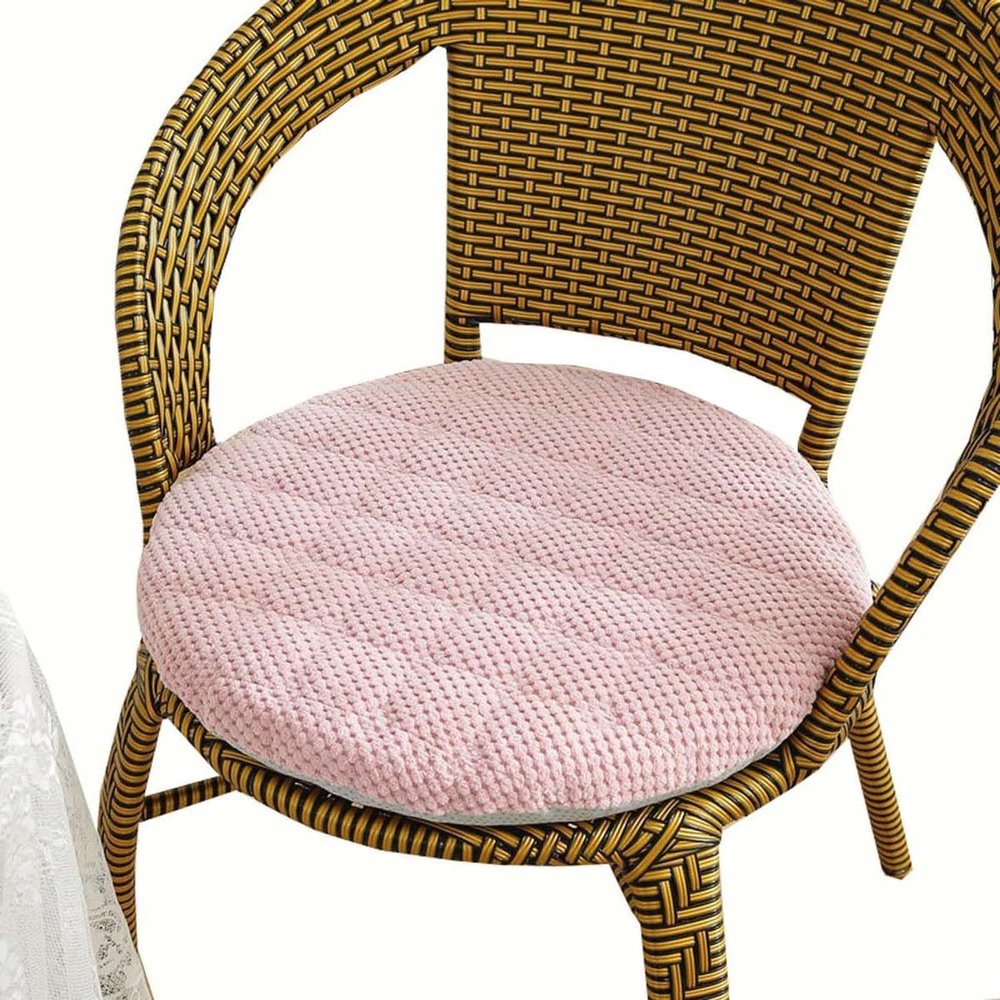Odaima Round Corduroy Chair Seat Cushion Set, 1/2/4/6 Pieces, 30/35/40/45/50 cm (#5, 35 cm, 1 pc)