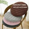 Odaima Round Corduroy Chair Seat Cushion Set, 1/2/4/6 Pieces, 30/35/40/45/50 cm (#5, 35 cm, 1 pc) view 3