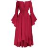 Amxleh Women's Halloween Costume Dress, Maid Cosplay Dress, Vampire Tunic, Renaissance Costume view 1