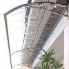 Aluminum Door Canopy for Rain Protection, Sound Insulation, and Outdoor Veranda, 80 x 80 cm view 1