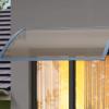 Aluminum Door Canopy for Rain Protection, Sound Insulation, and Outdoor Veranda, 80 x 80 cm view 3