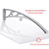 Aluminum Door Canopy for Rain Protection, Sound Insulation, and Outdoor Veranda, 80 x 80 cm view 4