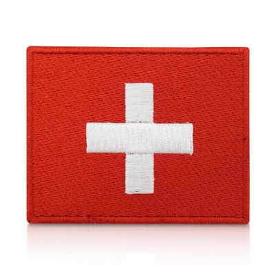 Finally Home Switzerland Flag Hook and Loop Patch