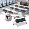Modern Portable Folding Conference Table with Flip Top, White, 160 x 50.8 x 76.2 cm view 1