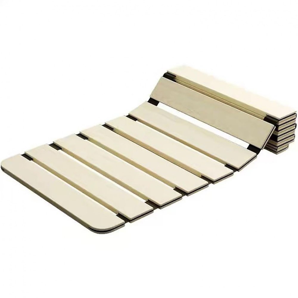 Solid Wood Bed Slats for Queen-Size Bed, Roll-Up Bed Board with Back Support, Hardboard for Mattress, 50 x 180 cm