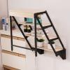 Teak Wood Wall-Mounted Folding Table for Kitchen, Office, Bedroom, or Balcony view 3