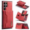 2-in-1 Wallet Case for OnePlus Nord 2, Matte Leather, Card Holder, Detachable Wallet, Buckle Design - Red view 1