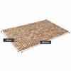 Untreated Teak Wood Bath Mat, Non-Slip, 80 x 48 cm view 3