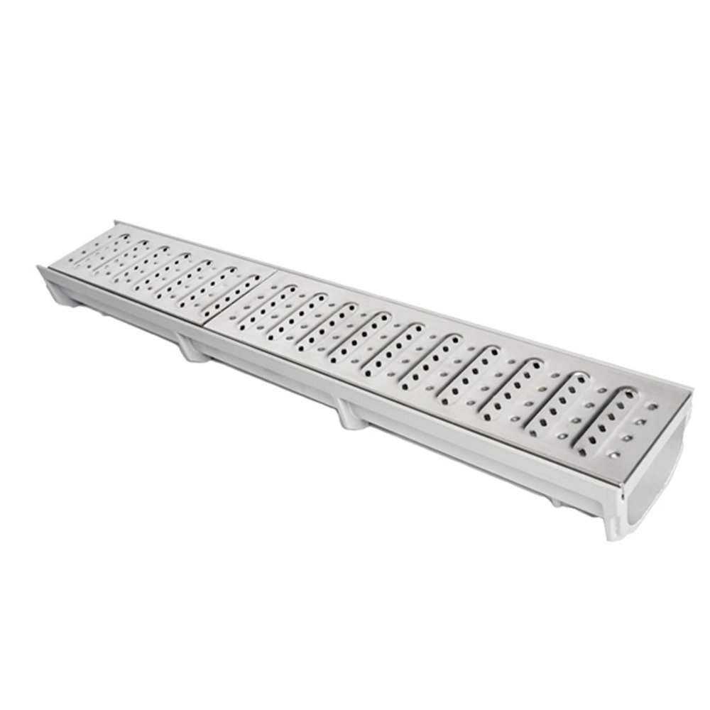 Stainless Steel Drainage Cover with Non-Slip Surface, 100 x 20 x 15 cm