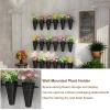 Wall-Mounted Plastic Flower Stand and Plant Holder view 3