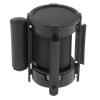 Retractable Queue Barrier, 3 m Belt, Black view 1
