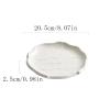 White Ceramic Dinner Plate view 2