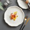 White Ceramic Dinner Plate view 3