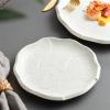 White Ceramic Dinner Plate view 4