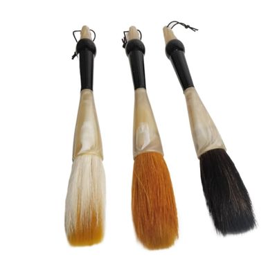 LIYIANWAN tianwandong Large Bull Horn Calligraphy Brush, Weasel Hair