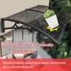 Clear Polycarbonate Door Awning with Aluminum Frame, 60 x 250 cm view 2