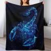 Plush Scorpion Blanket, Soft Warm Flannel Fleece Throw, 180 × 200 cm view 1
