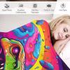 Dinosaur Blanket, Soft Warm Flannel Fleece Throw, 180 x 200 cm view 3