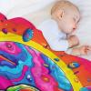 Dinosaur Blanket, Soft Warm Flannel Fleece Throw, 180 x 200 cm view 4