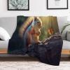 Squirrel Flannel Blanket for Bed or Sofa, Thick Plush Throw, 55 x 71 in view 2